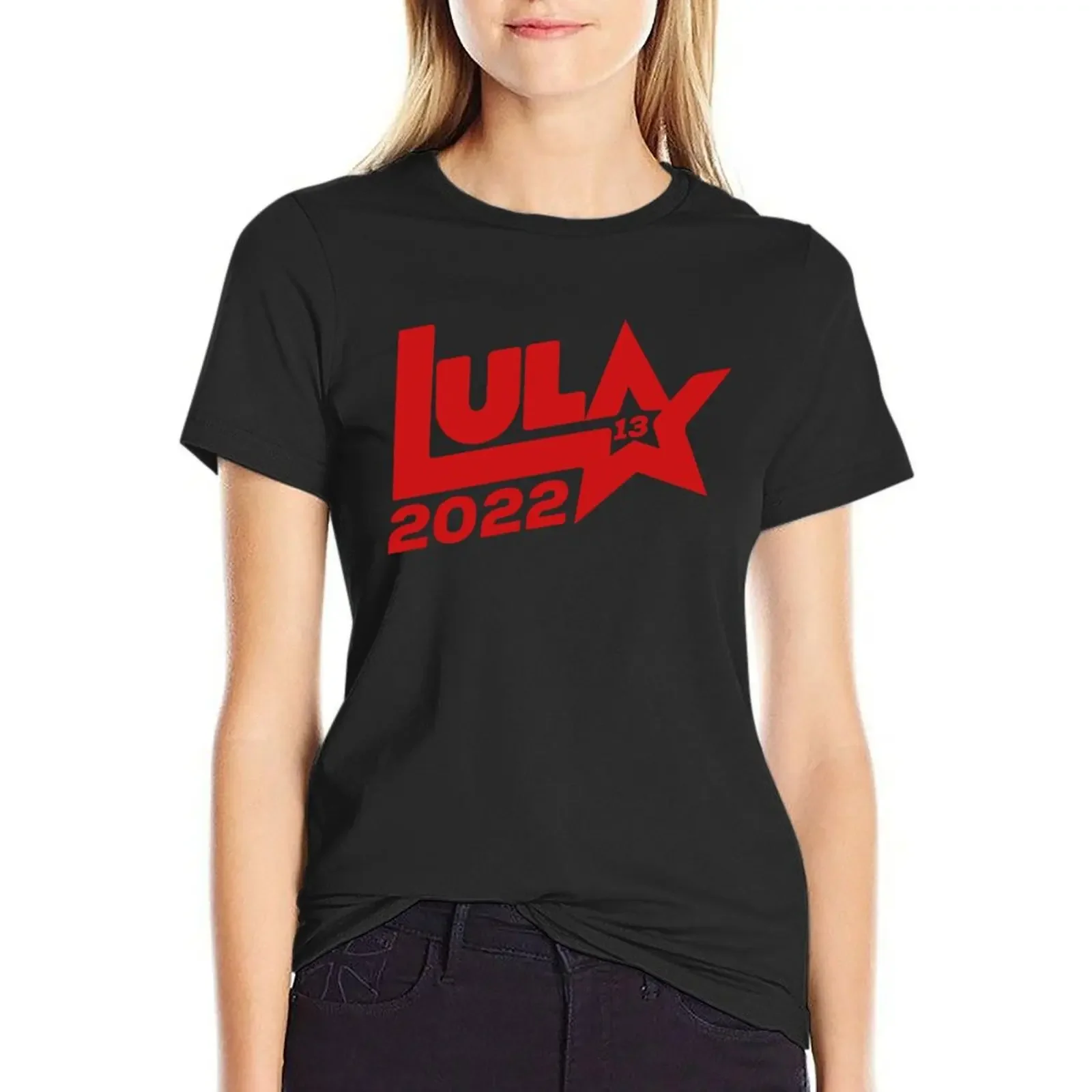 Lula 2022 13 PT eleies presidenciais Brasil 2022 T-Shirt quick drying shirts graphic tees cute tops black t-shirts for Women
Lula 2022 13 PT eleies presidenciais Brasil 2022 T-Shirt quick drying shirts graphic tees cute tops black t-shirts for Women