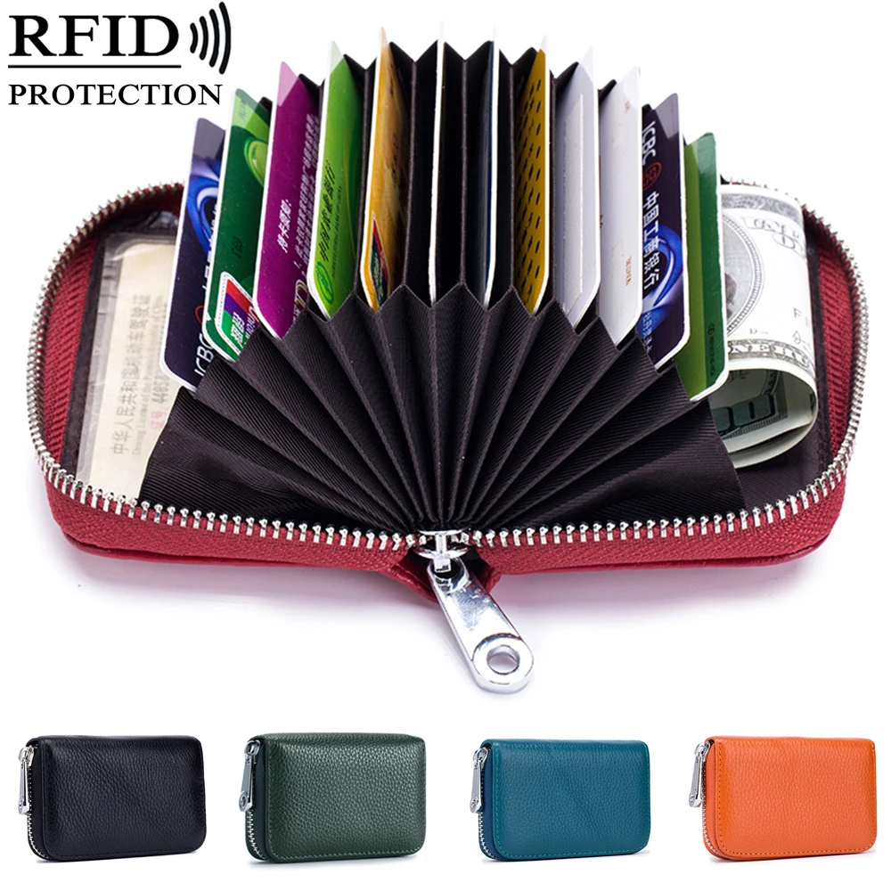 New Arrival Unisex Genuine Leather RFID Protection Credit Card Case Wallet For Man Ladies ID Card Holder Women's Purse
New Arrival Unisex Genuine Leather RFID Protection Credit Card Case Wallet For Man Ladies ID Card Holder Women's Purse