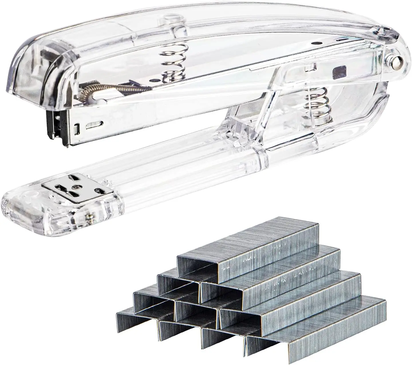 Clear Acrylic Stapler for Office Desk with 1000 Staples, Silver Desktop Stapler for Home School Business Supplies
Clear Acrylic Stapler for Office Desk with 1000 Staples, Silver Desktop Stapler for Home School Business Supplies