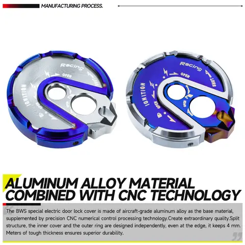 Couvercle latéral décoratif de serrure de porte électrique, accessoires de moto pour YAMAHA BWS125 BWS 125 CYGNUS X125 GTR CYGNUS X 125 SMAX 155