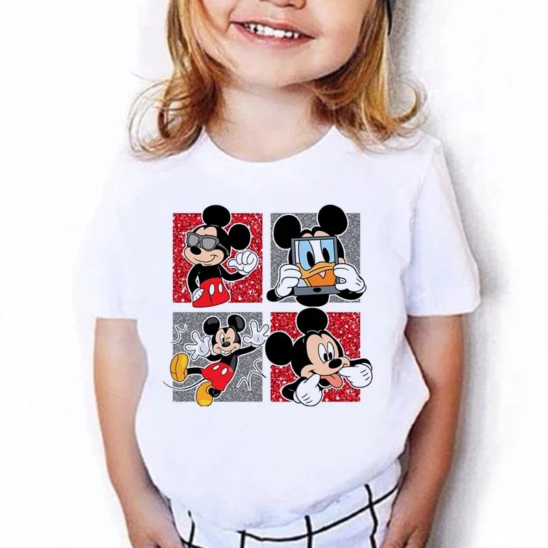 Новинка 2023 года, летняя детская хлопковая футболка с короткими рукавами и принтом Микки Диснея, веселый Микки, модный и милый детский топ
Новинка 2023 года, летняя детская хлопковая футболка с короткими рукавами и принтом Микки Диснея, веселый Микки, модный и милый детский топ