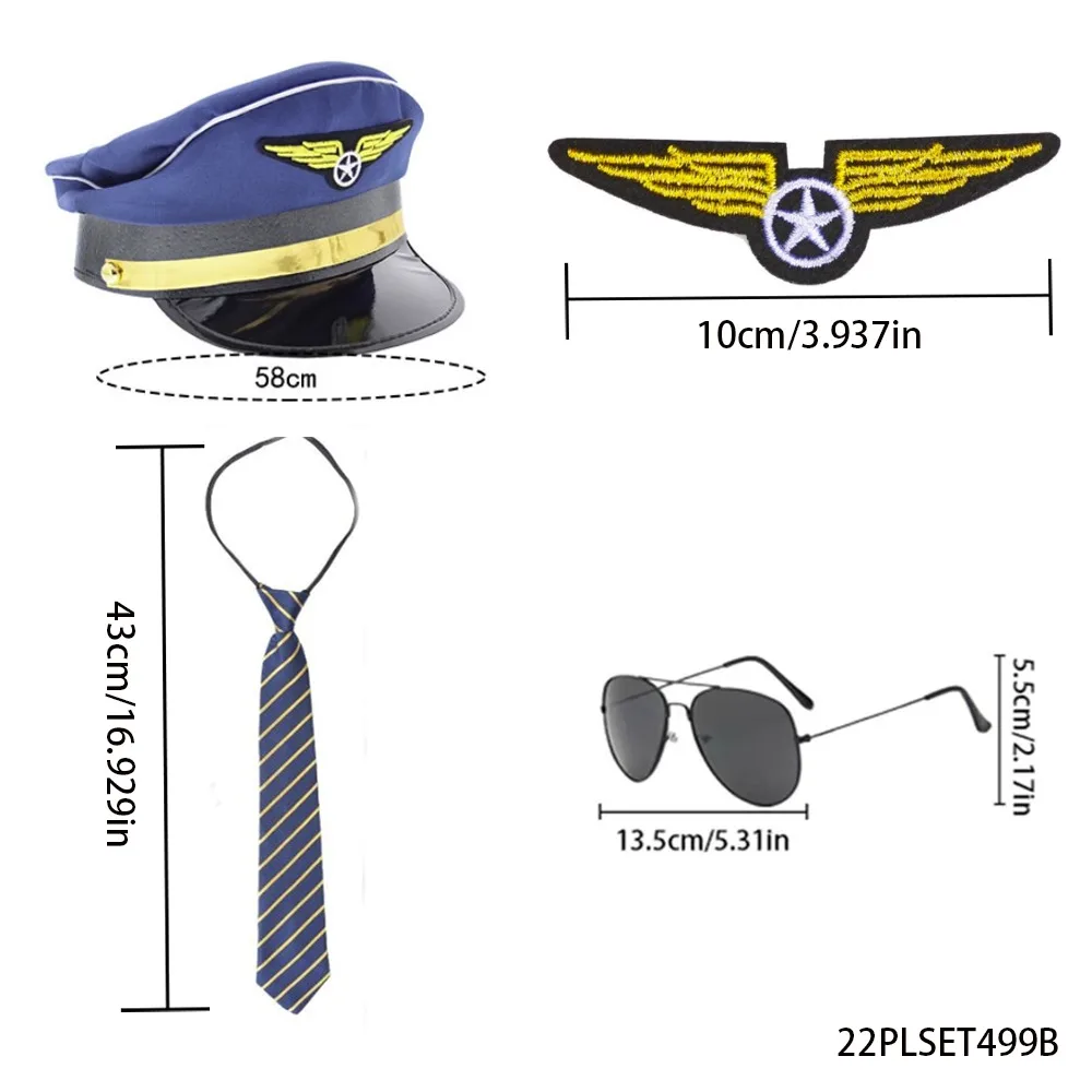 PESENAR Это аксессуар для ролевых игр в пилот, включая солнцезащитные очки-шляпа и так далее, подходит для ролевых игр.
PESENAR Это аксессуар для ролевых игр в пилот, включая солнцезащитные очки-шляпа и так далее, подходит для ролевых игр.