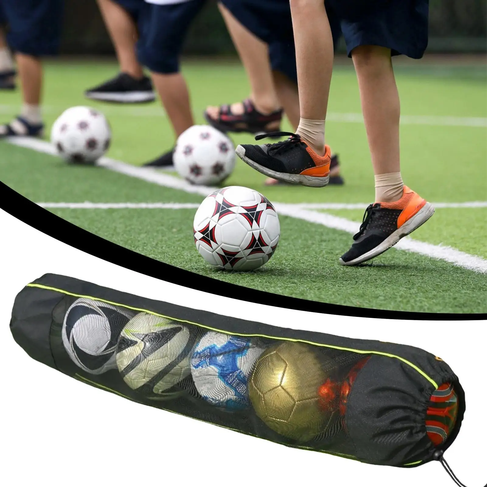 1PC Soccer Ball Mesh Bag Backpack Football Storage Bag With Adjustable Shoulder Strap For Holding Basketball Sports Bag
1PC Soccer Ball Mesh Bag Backpack Football Storage Bag With Adjustable Shoulder Strap For Holding Basketball Sports Bag