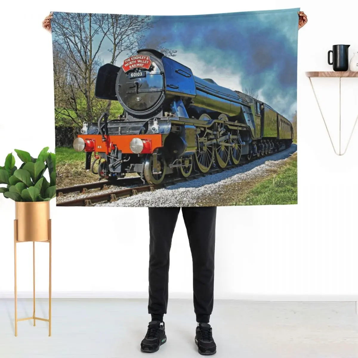 The Flying Scotsman on theKWVR - 1 Throw Blanket Soft Breathable Blanket for Night Sleeping
The Flying Scotsman on theKWVR - 1 Throw Blanket Soft Breathable Blanket for Night Sleeping