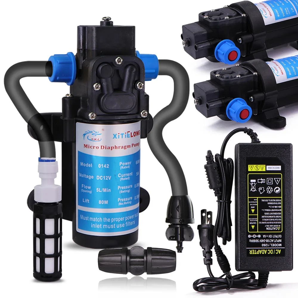 45/60/80/100W Water Pressure Diaphragm Self-priming Pump with 110-240V Power Supply Kit Garden Irrigation Agriculture Watering
45/60/80/100W Water Pressure Diaphragm Self-priming Pump with 110-240V Power Supply Kit Garden Irrigation Agriculture Watering
