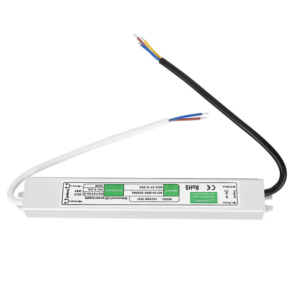 12V 30W Switch Power Supply Low DC Ripple High Working Efficiency Power Supply Outdoor Waterproof LED Driver Electrical Parts
12V 30W Switch Power Supply Low DC Ripple High Working Efficiency Power Supply Outdoor Waterproof LED Driver Electrical Parts