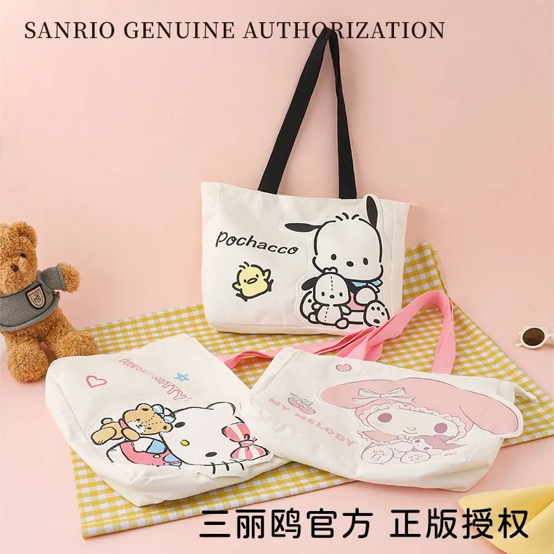 Sanrio Hello Kitty Cinnamoroll Anime Kawaii Canvas Bag Cute My Melody Large Capacity Commuting Storage Bag Gifts for Girls
Sanrio Hello Kitty Cinnamoroll Anime Kawaii Canvas Bag Cute My Melody Large Capacity Commuting Storage Bag Gifts for Girls