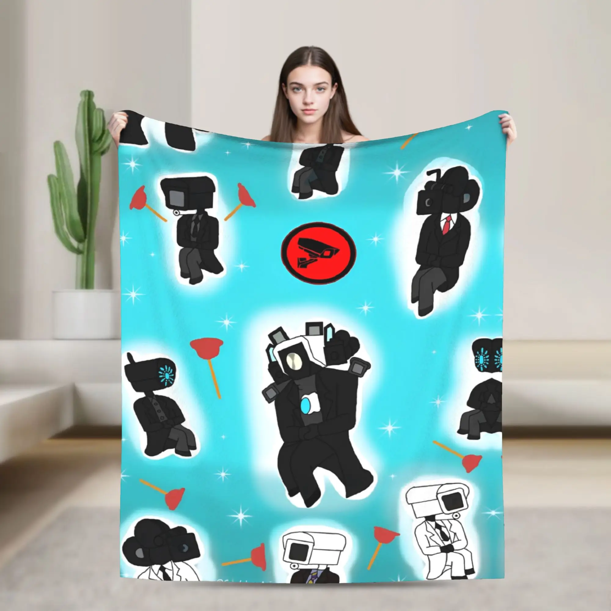 Warm Blanket Picnic Skibidi Toilet Speakerman Throw Blanket Flannel Bedspread For Home Decor Fashion Sofa Bed Cover
Warm Blanket Picnic Skibidi Toilet Speakerman Throw Blanket Flannel Bedspread For Home Decor Fashion Sofa Bed Cover