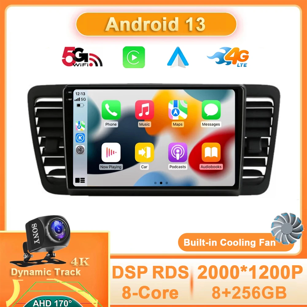Android 13 Carplay Auto для Subaru Outback 3 Legacy 4 2003-2009, автомобильное радио, мультимедийный видеоплеер, навигация GPS, 4G, Wi-Fi, QLED
Android 13 Carplay Auto для Subaru Outback 3 Legacy 4 2003-2009, автомобильное радио, мультимедийный видеоплеер, навигация GPS, 4G, Wi-Fi, QLED