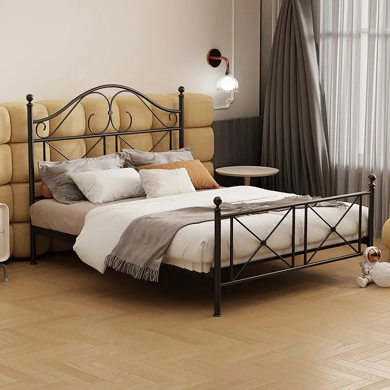 Iron frame bed, simple modern iron double bed adult 1.8 meters European wrought iron bed 1.5 meters single T58
Iron frame bed, simple modern iron double bed adult 1.8 meters European wrought iron bed 1.5 meters single T58