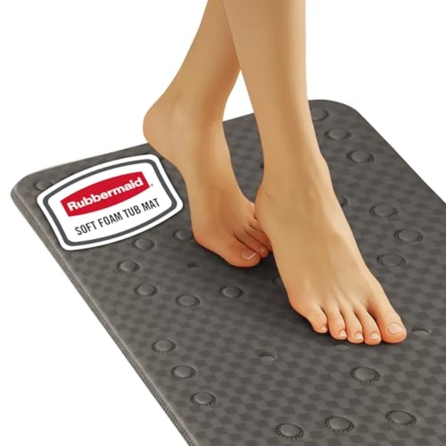 Rubbermaid Soft Foam Bath Tub Shower Mat, Non-Slip Tub Mat with Quick-Drain Holes, 35.88 x 17 Inch BPA-Free Bath Mat for Inside
Rubbermaid Soft Foam Bath Tub Shower Mat, Non-Slip Tub Mat with Quick-Drain Holes, 35.88 x 17 Inch BPA-Free Bath Mat for Inside