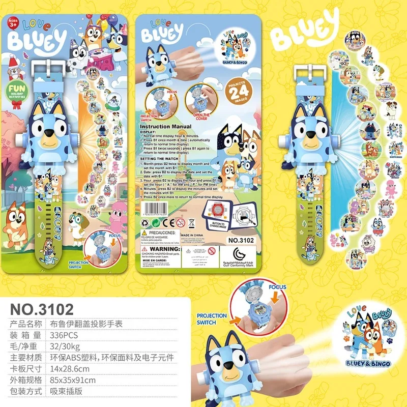 Blueys Cartoon Projector Watch Digital Toy Electronic Watch with Projection Images Decorative Daily Necessities
Blueys Cartoon Projector Watch Digital Toy Electronic Watch with Projection Images Decorative Daily Necessities