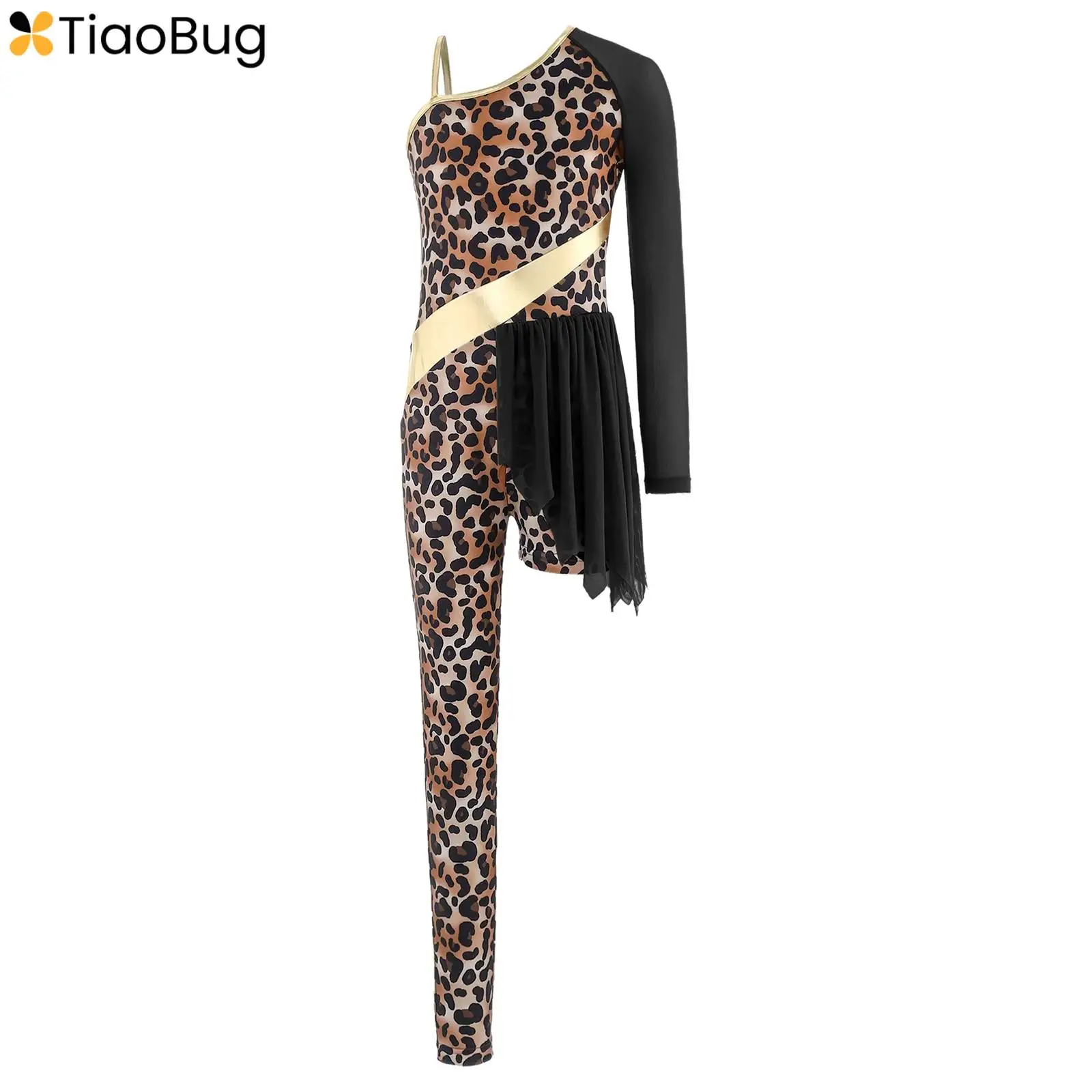 Kids Girls Cave Costume Ballet Gymnastics Leotards Dance Asymmetrical Leopard Gym Jumpsuit Halloween Stage Performance Clothes
Kids Girls Cave Costume Ballet Gymnastics Leotards Dance Asymmetrical Leopard Gym Jumpsuit Halloween Stage Performance Clothes