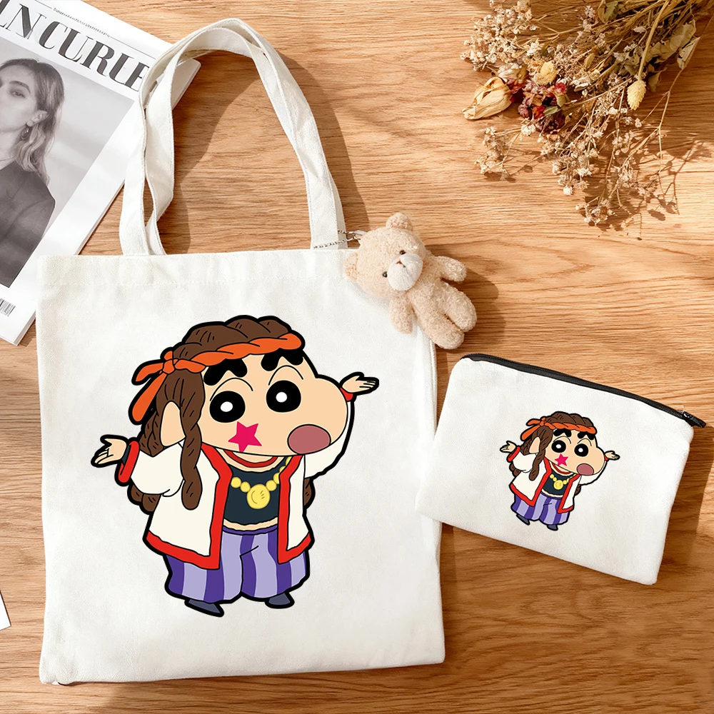 3pcs/set Crayon Shin Chan Streetwear Style Anime Canvas Tote Bag Cute Fashion Print Shoulder Bag Mini Coin Purse Casual Bag Set
3pcs/set Crayon Shin Chan Streetwear Style Anime Canvas Tote Bag Cute Fashion Print Shoulder Bag Mini Coin Purse Casual Bag Set