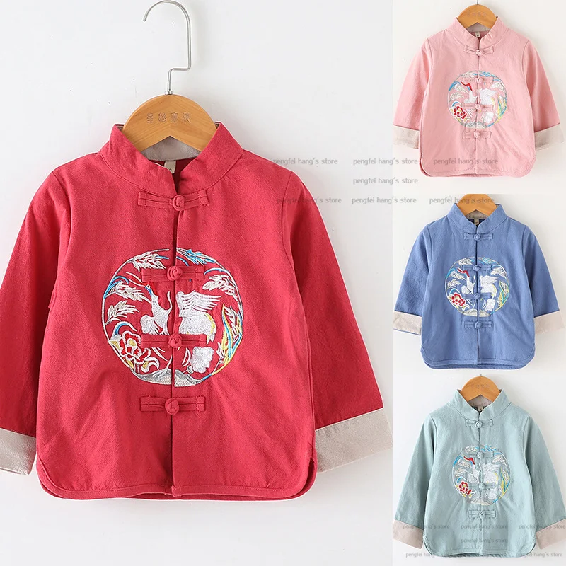 Child Tang Clothes Chinese Style Hanfu Top Boys Girls Jacket Vintage Embroider Cheongsam Costume Cotton Coats Baby Year Wear
Child Tang Clothes Chinese Style Hanfu Top Boys Girls Jacket Vintage Embroider Cheongsam Costume Cotton Coats Baby Year Wear