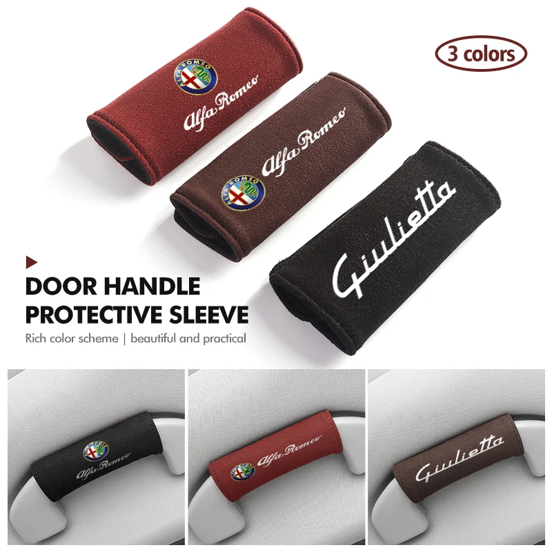 Soft Suede Car Door Handle Cover Roof Armrest Glove Protection Accessories For Alfa Romeo 159 Giulietta 156 147 Giulia Mito GT
Soft Suede Car Door Handle Cover Roof Armrest Glove Protection Accessories For Alfa Romeo 159 Giulietta 156 147 Giulia Mito GT