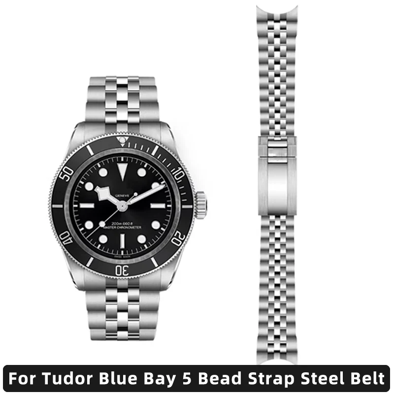 For Tudor Biwan New Black Shield 5-Bead Strap with Small Black Flowers and Red Flowers 1958 Biwan Panda DiTuo Watch Chain
For Tudor Biwan New Black Shield 5-Bead Strap with Small Black Flowers and Red Flowers 1958 Biwan Panda DiTuo Watch Chain