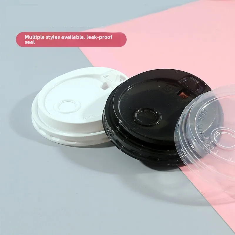 Disposable Transparent White Black Cup Lid with Double Holes Suitable for 8890 Diameter Paper Cups And Plastic Cups
Disposable Transparent White Black Cup Lid with Double Holes Suitable for 8890 Diameter Paper Cups And Plastic Cups