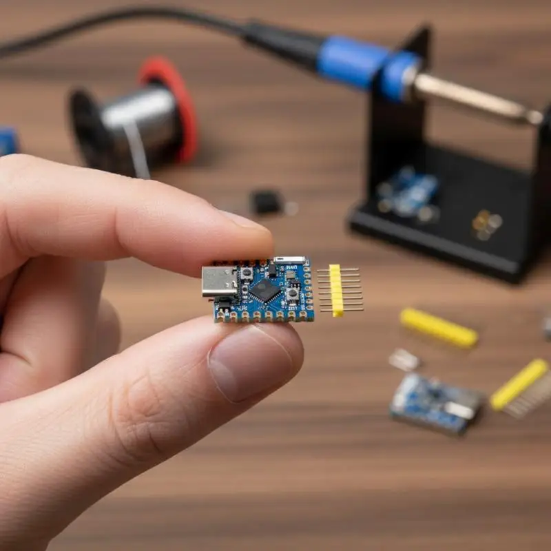 1 Set WiFi Bluetooth Module ESP32C3 PRO MINI Development Board With ESP32-C3FH4 Chip Onboard Technology For Electronics Projects
1 Set WiFi Bluetooth Module ESP32C3 PRO MINI Development Board With ESP32-C3FH4 Chip Onboard Technology For Electronics Projects
