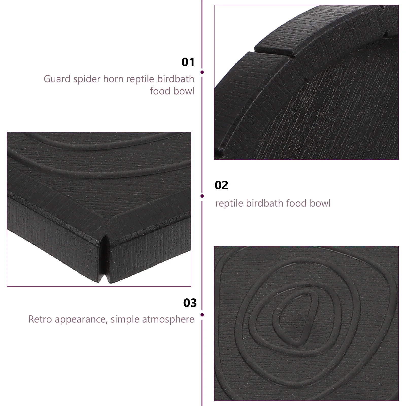 2Pcs Reptile Food Basin Safe Easy Clean Feeder Rim Lizard Gecko Pet Water Dish Durable High Temp Resistance
2Pcs Reptile Food Basin Safe Easy Clean Feeder Rim Lizard Gecko Pet Water Dish Durable High Temp Resistance