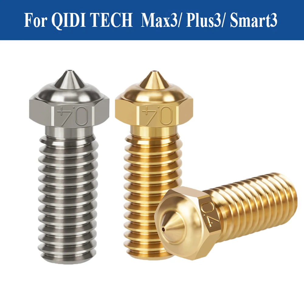Высококачественная латунь для QIDI TECH X PLUS 3/X MAX 3/X SMART 3, сопло из твердой стали с медным покрытием, детали 3D-принтера
Высококачественная латунь для QIDI TECH X PLUS 3/X MAX 3/X SMART 3, сопло из твердой стали с медным покрытием, детали 3D-принтера