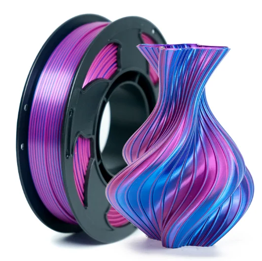PLA Filament 1.75mm Dual Color Blue Purple, 3D Printer Filament , 250g Spool(0.55lbs) Fits for Most FDM 3D Printers
PLA Filament 1.75mm Dual Color Blue Purple, 3D Printer Filament , 250g Spool(0.55lbs) Fits for Most FDM 3D Printers