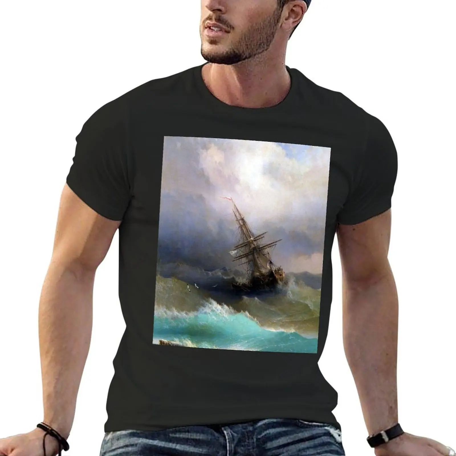 Ship in the Stormy Sea Ivan Aivazovsky T-Shirt custom t shirt customs man clothes heavy weight t shirts for men
Ship in the Stormy Sea Ivan Aivazovsky T-Shirt custom t shirt customs man clothes heavy weight t shirts for men