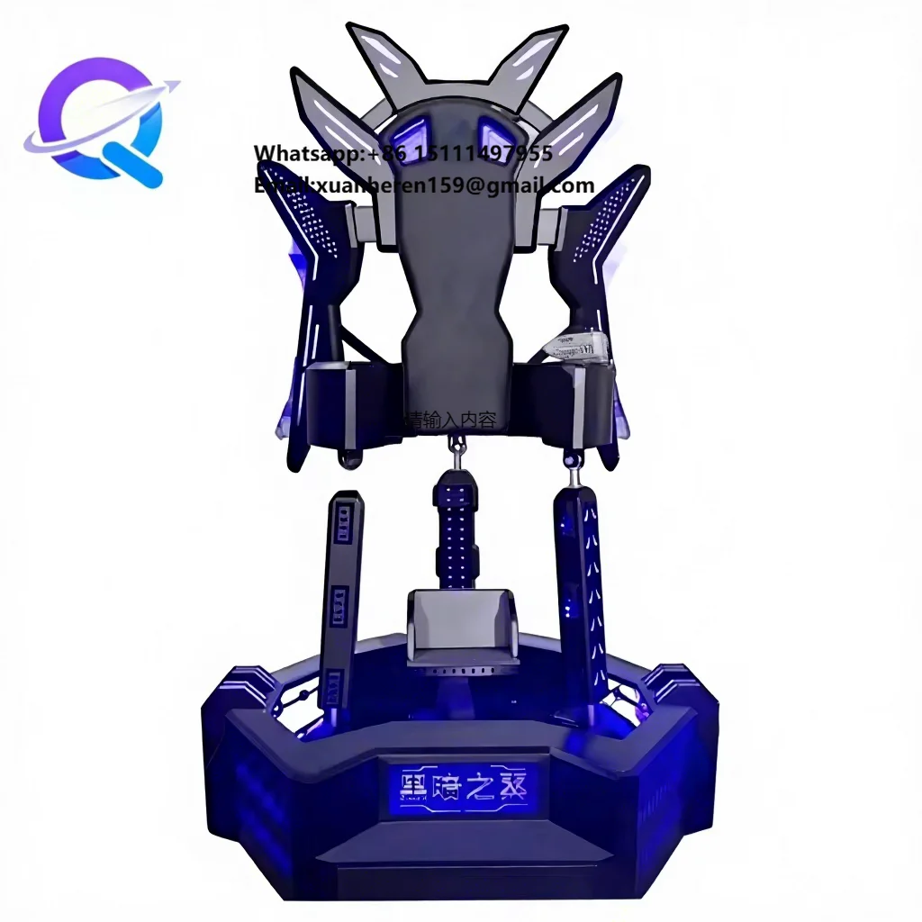 Xunying VR Flight Simulator 360 Motion Arcade Machine LED Lighting | Dark Wings Virtual Reality Game Amusement Park Experience
Xunying VR Flight Simulator 360 Motion Arcade Machine LED Lighting | Dark Wings Virtual Reality Game Amusement Park Experience