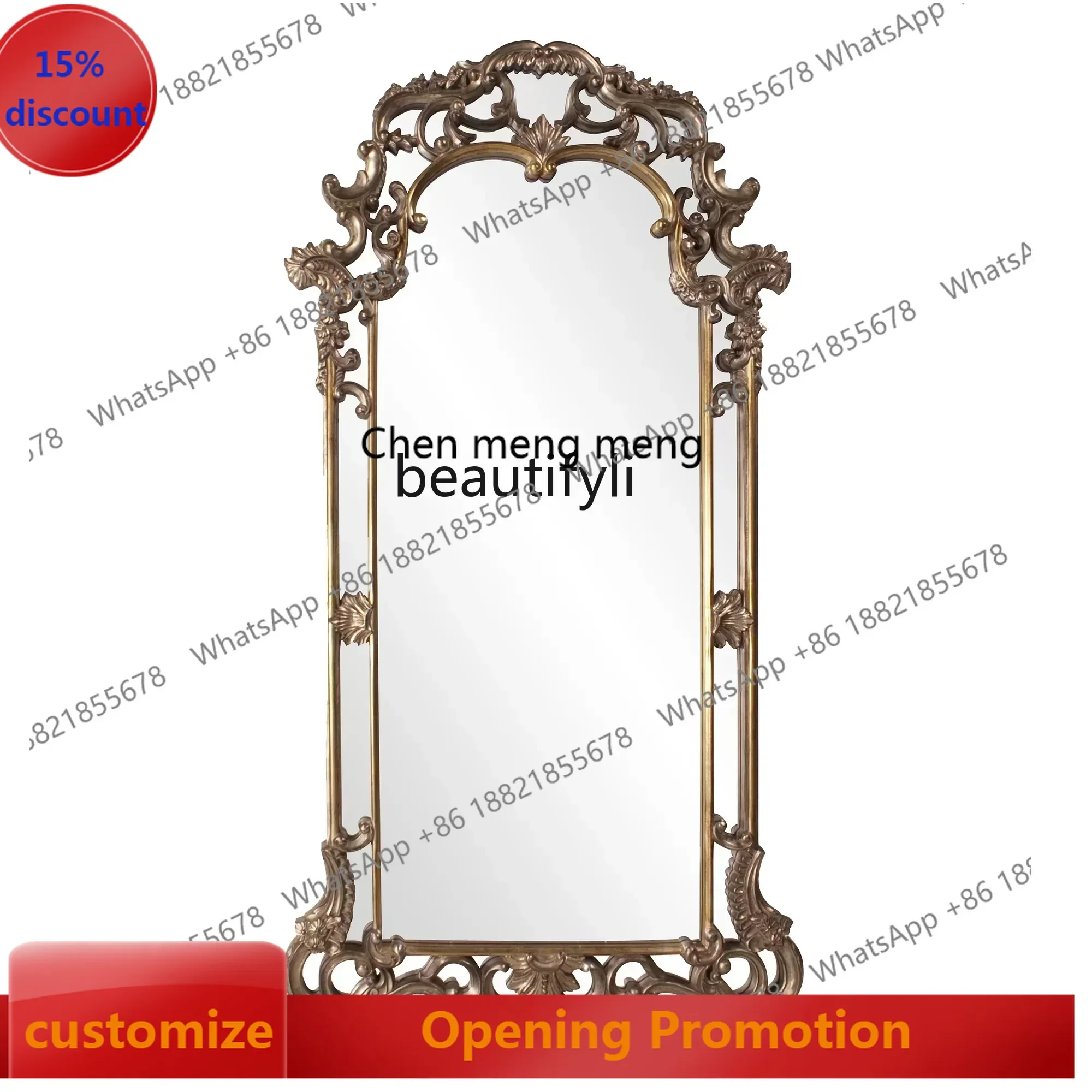 smt7486 new ssFull-length mirror full-body floor mirror art, shape, American square, European and American carved decorative mi
smt7486 new ssFull-length mirror full-body floor mirror art, shape, American square, European and American carved decorative mi