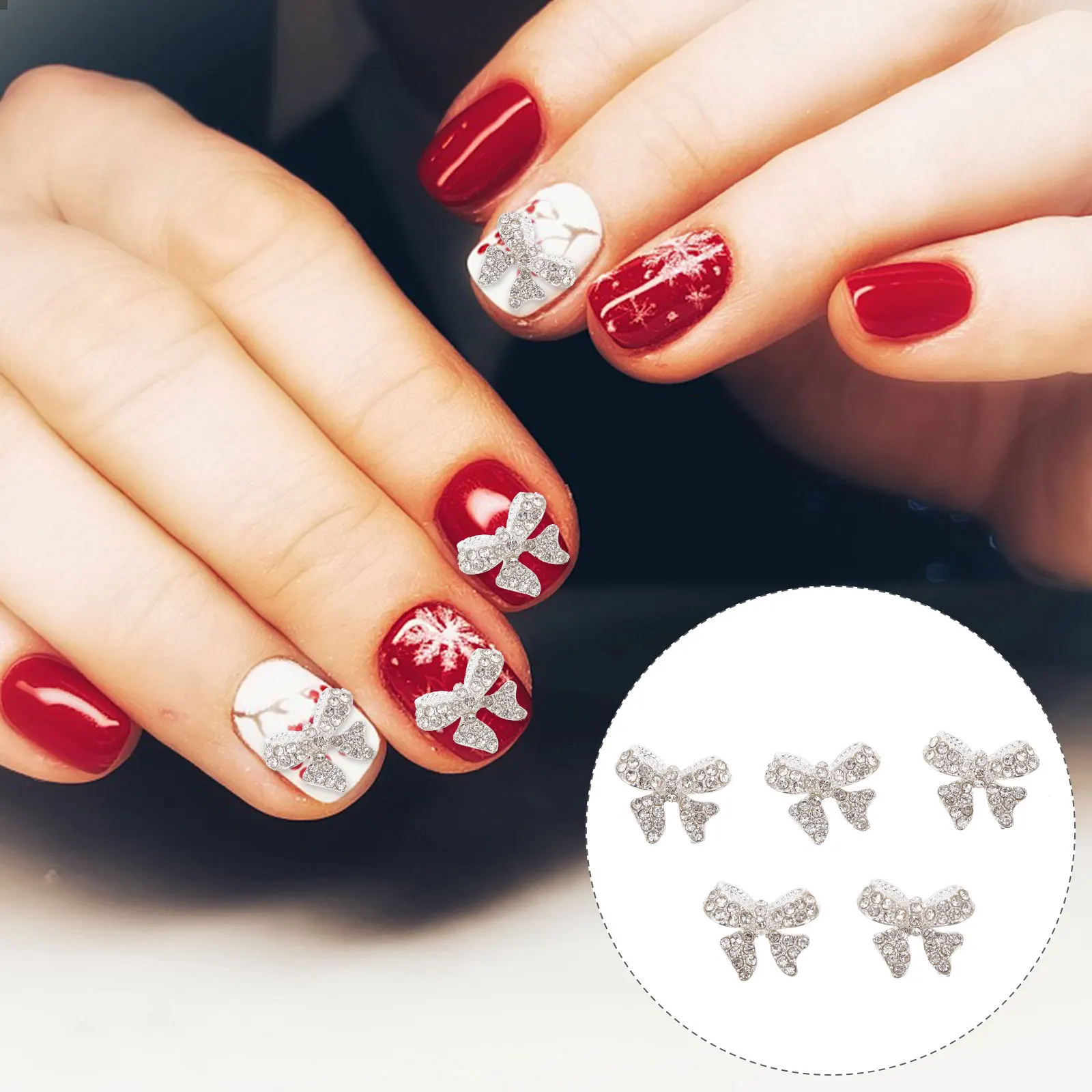 5Pcs Bow Nail Charms DIY Nail Art Ornaments Manicure Jewelry Rhinestone Accessories for Nails DIY Manicure Jewelry
5Pcs Bow Nail Charms DIY Nail Art Ornaments Manicure Jewelry Rhinestone Accessories for Nails DIY Manicure Jewelry