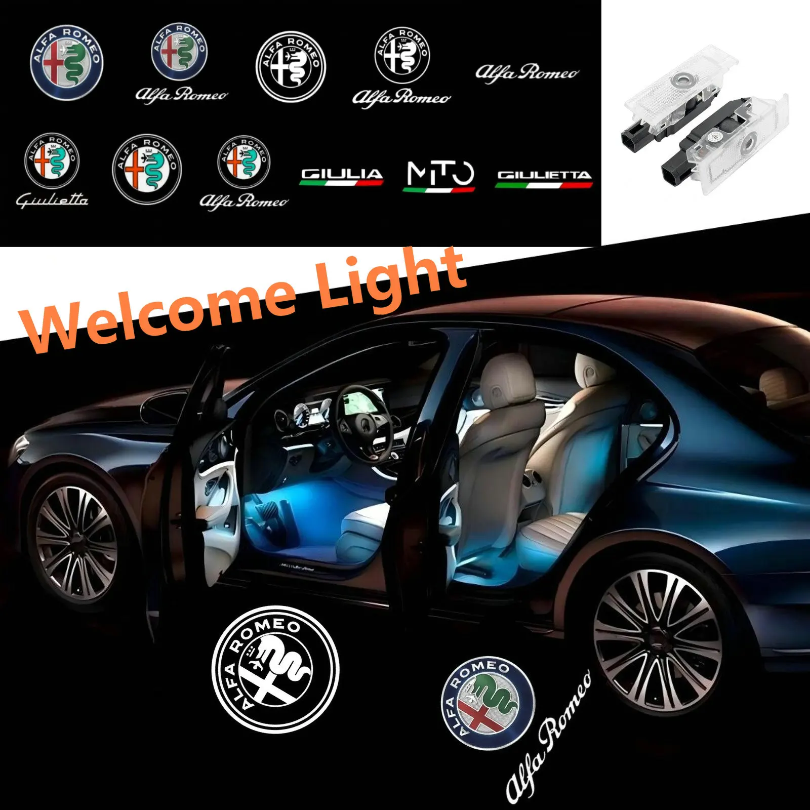 2 шт. для Alfa Romeo Ghost Shadow, дверной логотип, проектор, приветственный свет для Alfa Romeo 159 Giulia Mito Giulietta Stelvio Brera
2 шт. для Alfa Romeo Ghost Shadow, дверной логотип, проектор, приветственный свет для Alfa Romeo 159 Giulia Mito Giulietta Stelvio Brera