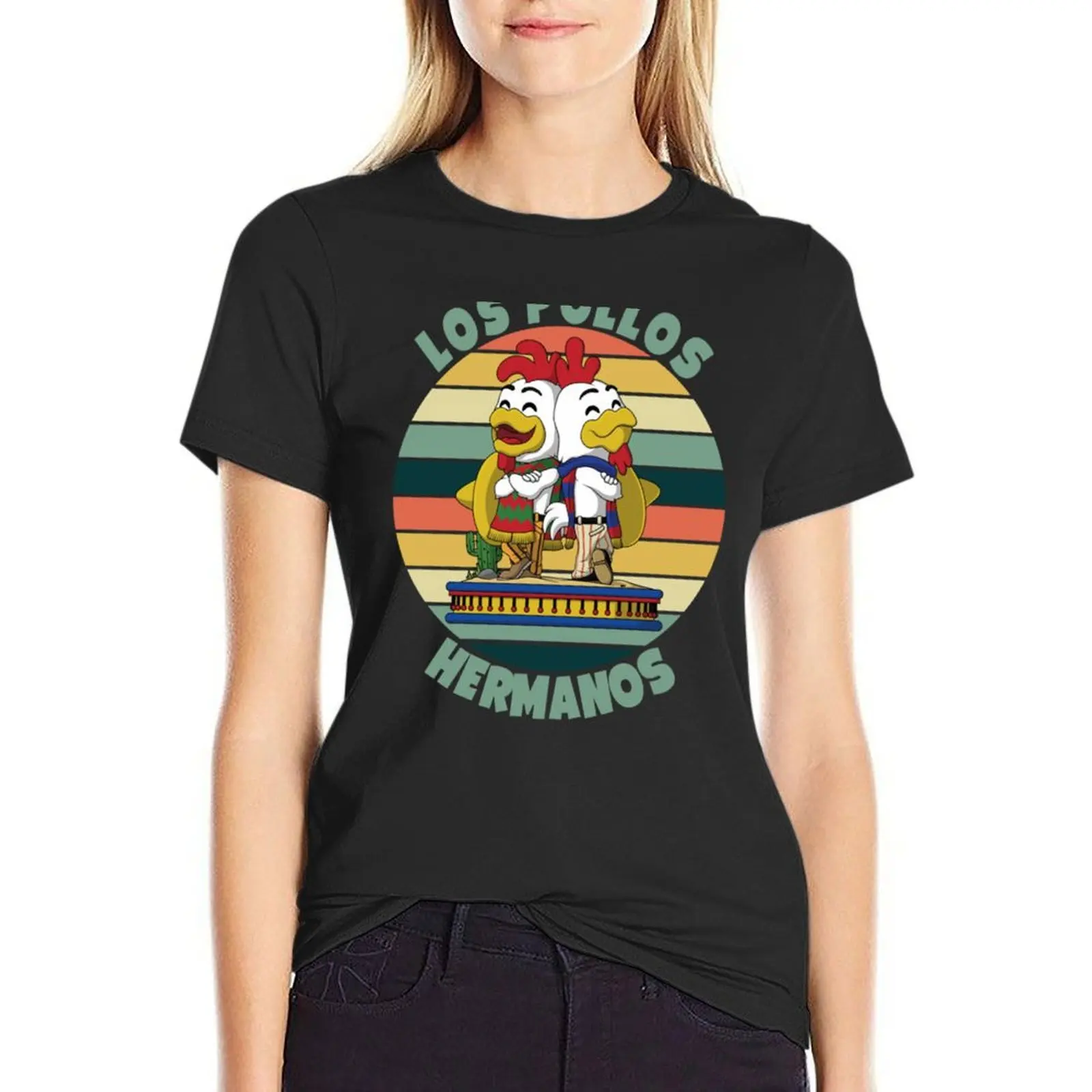 Los Pollos Hermanos-Ретро футболка, женские топы большого размера, платье-футболка для женщин, сексуальное
Los Pollos Hermanos-Ретро футболка, женские топы большого размера, платье-футболка для женщин, сексуальное