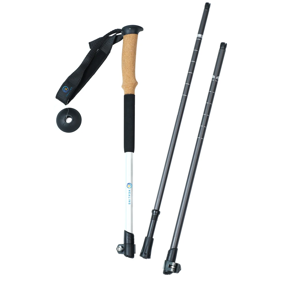 Stylish Walking Stick 7075 Aluminum Walking Stick 3 Sections Adjustable Trekking Poles Manufacture
Stylish Walking Stick 7075 Aluminum Walking Stick 3 Sections Adjustable Trekking Poles Manufacture