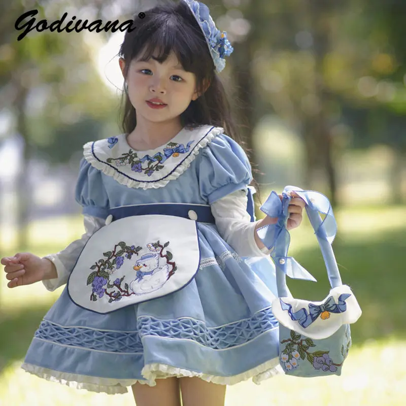 Original Baby Girls Sweet Spring and Autumn Tutu Dress Set Kids Heavy Lace Trim Print Detachable Sleeve Birthday Party Dresses
Original Baby Girls Sweet Spring and Autumn Tutu Dress Set Kids Heavy Lace Trim Print Detachable Sleeve Birthday Party Dresses