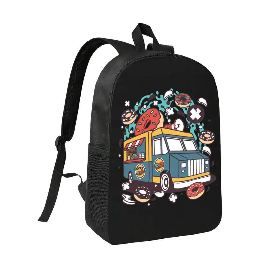 Funny Donut Food Truck Cartoon Print Backpack Zipper Closure Adult Unisex Bag
Funny Donut Food Truck Cartoon Print Backpack Zipper Closure Adult Unisex Bag
