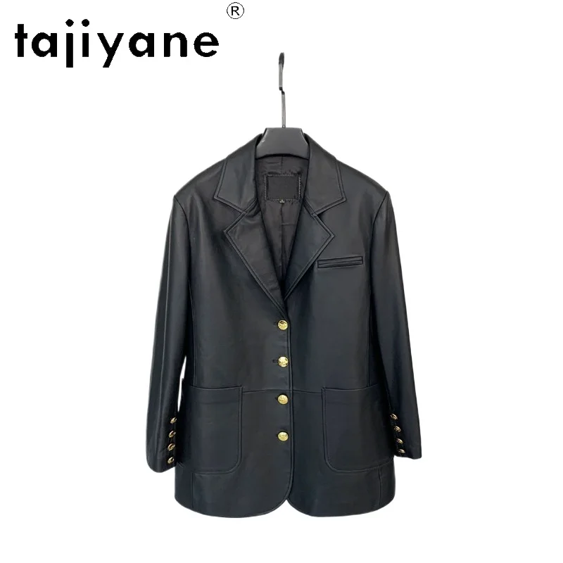 TAJIYANE Real Sheepskin Leather Jacket Woman Casual Mid-Length Suit Coat Genuine Leather Jackets Autumn Women Clothing 2026 가죽자켓
TAJIYANE Real Sheepskin Leather Jacket Woman Casual Mid-Length Suit Coat Genuine Leather Jackets Autumn Women Clothing 2026 가죽자켓