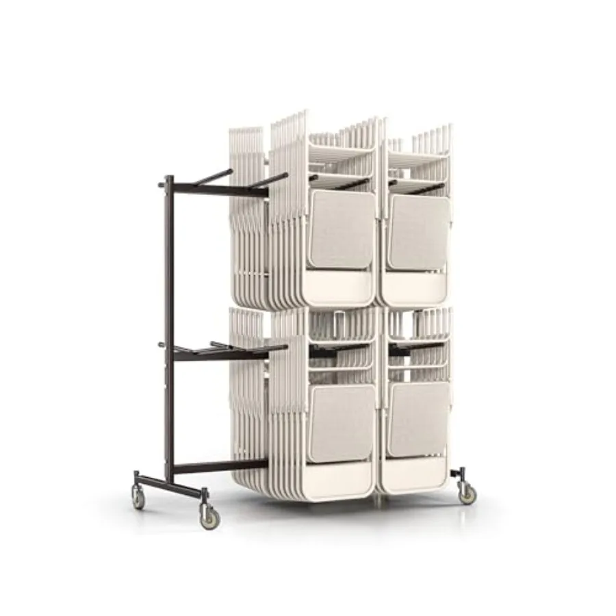 OEF84 Series FoldinChair Cart Heavy-Du Two-Tier Steel Dolly Rk wi Wheels 84 Chairs,,HanginStorage, Optional Rk Bars
OEF84 Series FoldinChair Cart Heavy-Du Two-Tier Steel Dolly Rk wi Wheels 84 Chairs,,HanginStorage, Optional Rk Bars