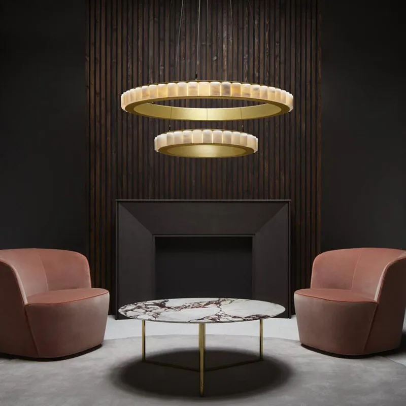 Led Golden Marble Stone Chandelier Modern Circular Ring Design Ceiling Light For Guest Room Recreation Area Dining Room
Led Golden Marble Stone Chandelier Modern Circular Ring Design Ceiling Light For Guest Room Recreation Area Dining Room