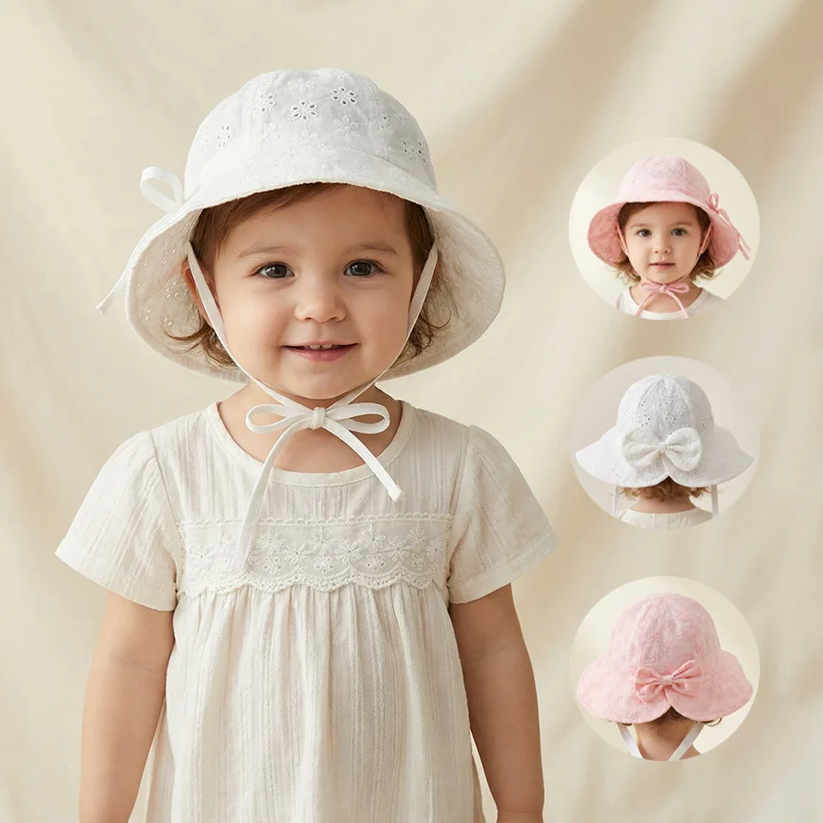 Children's summer lightweight breathable wide-brimmed sun protection hat for women, baby girls - lace trimmed bucket hat
Children's summer lightweight breathable wide-brimmed sun protection hat for women, baby girls - lace trimmed bucket hat