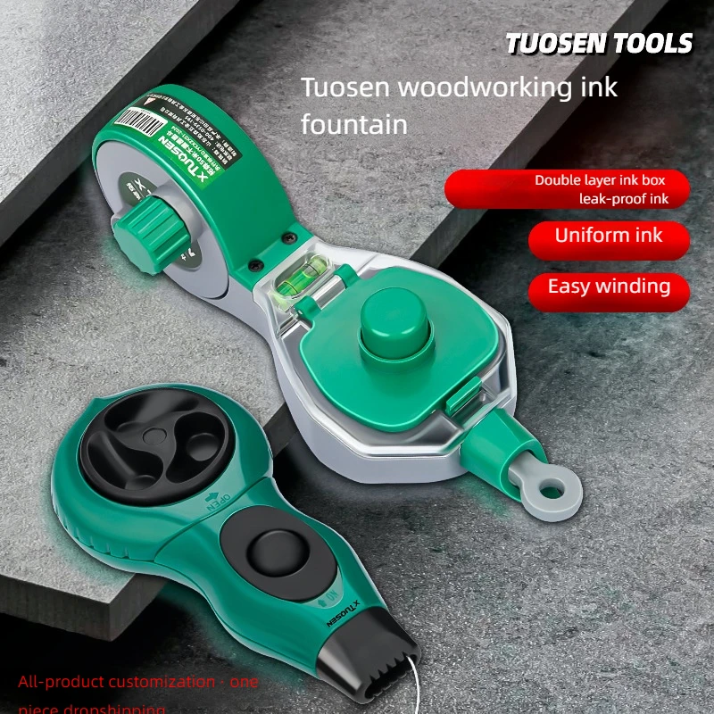 Multifunctional marking Building line drawing woodworker Marking tool Automatic cotton thread Ink fountain Elastic Line tools
Multifunctional marking Building line drawing woodworker Marking tool Automatic cotton thread Ink fountain Elastic Line tools