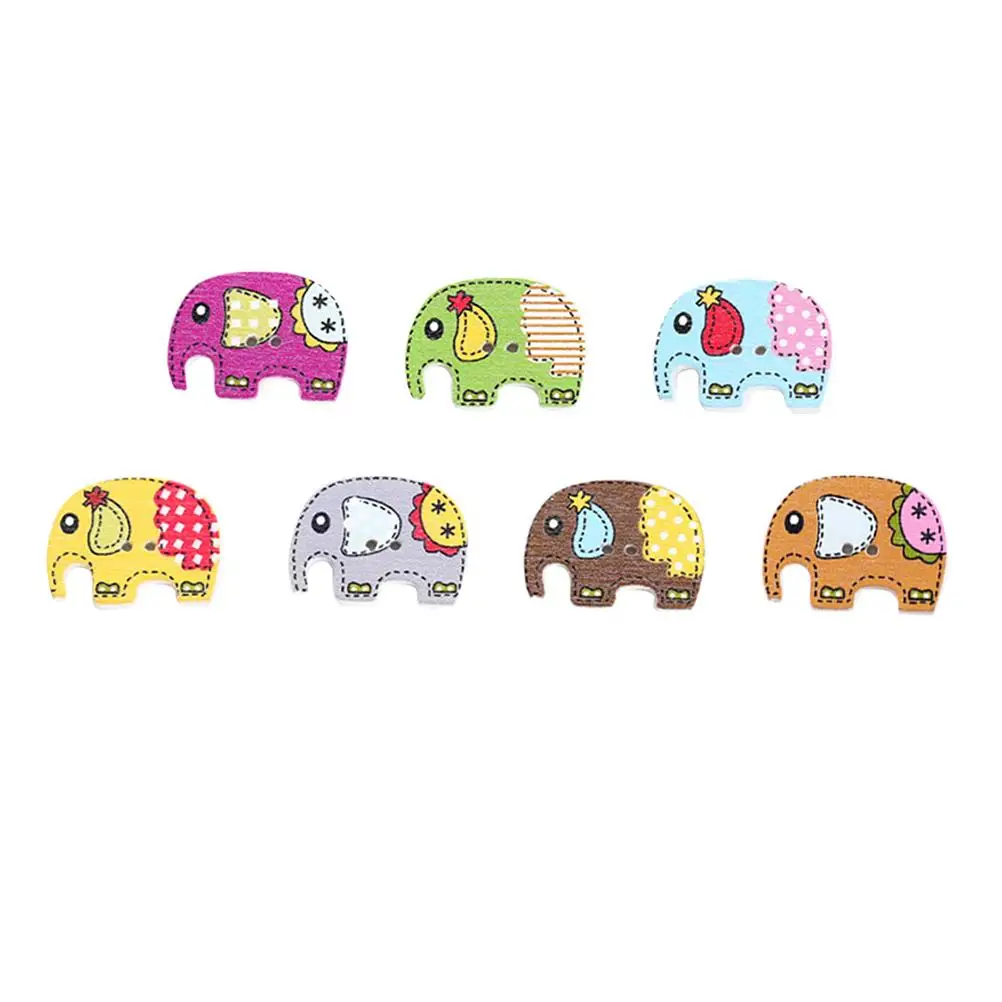 50 Pcs Elephant Buttons Cute Colorful Sewing Crafts Wooden Button DIY Scrapbooking Embroidery Clothing Accessories
50 Pcs Elephant Buttons Cute Colorful Sewing Crafts Wooden Button DIY Scrapbooking Embroidery Clothing Accessories