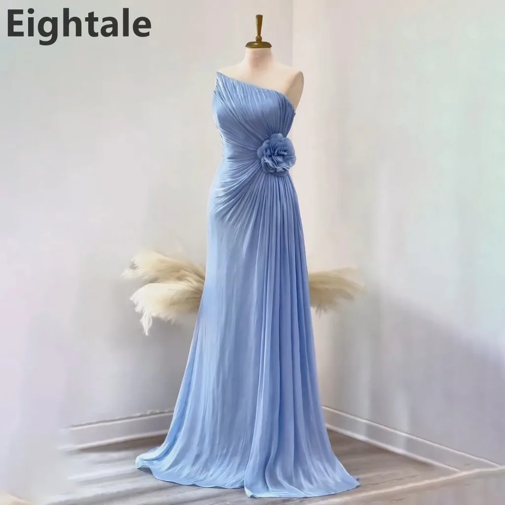 Eightale 2025 Sky Blue Maxi Evening Dress With Flower Strapless Wedding Party Formal Prom Dress Dubai Party Gown Customized
Eightale 2025 Sky Blue Maxi Evening Dress With Flower Strapless Wedding Party Formal Prom Dress Dubai Party Gown Customized