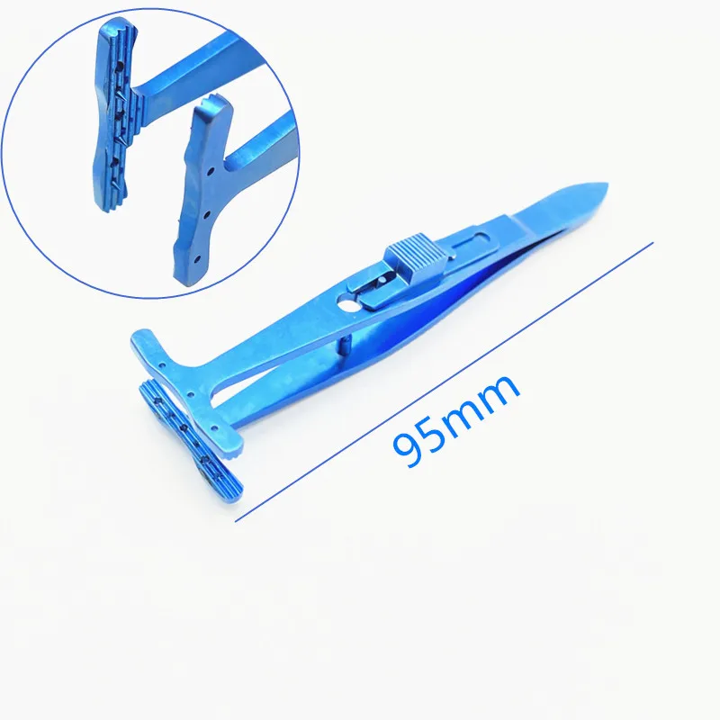 Ophthalmic Strabismus Forceps T shaped tips Reusable Titanium/Stainless steel Ophthalmic Surgery tweezers
Ophthalmic Strabismus Forceps T shaped tips Reusable Titanium/Stainless steel Ophthalmic Surgery tweezers