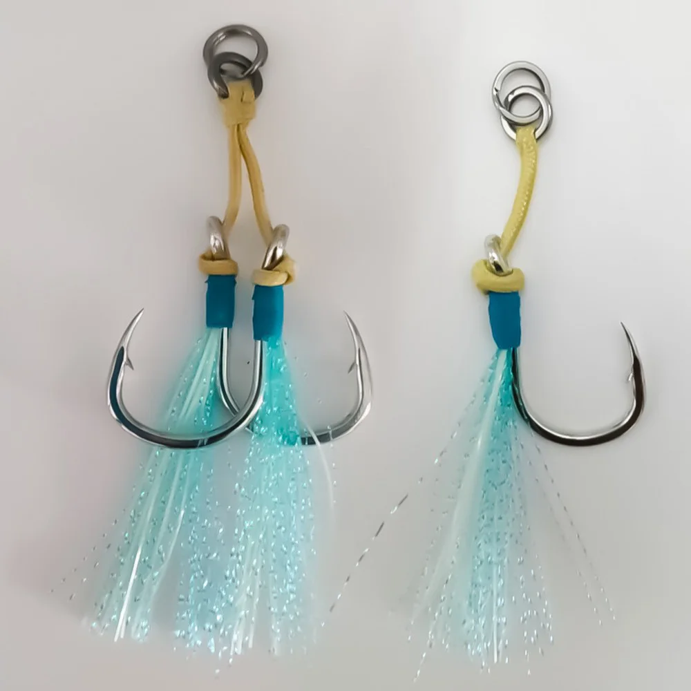 AS Glow Fishing JIg Hook Double Hook Jig Lure Fishing Boat Sea Fishing Pike Hook Slow/Fast Jigging Barbed Assist Hook
AS Glow Fishing JIg Hook Double Hook Jig Lure Fishing Boat Sea Fishing Pike Hook Slow/Fast Jigging Barbed Assist Hook