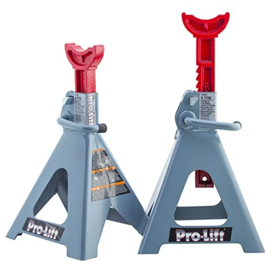 Heavy Duty 6 Ton Jack Stands Pair - Steel - Black - Double Locking Pins for Auto Repair Shop with Extra Safety
Heavy Duty 6 Ton Jack Stands Pair - Steel - Black - Double Locking Pins for Auto Repair Shop with Extra Safety