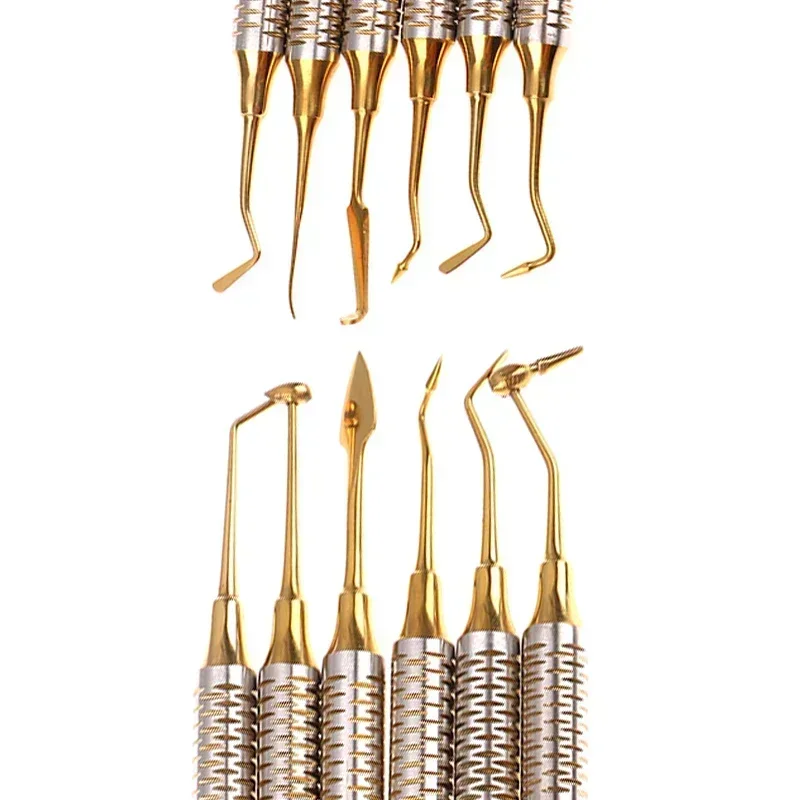 Dental Resin Filling Tool Composite Spatula Titanium plated Head Resin Filler Set thick handle Restoration set Dental Instrument
Dental Resin Filling Tool Composite Spatula Titanium plated Head Resin Filler Set thick handle Restoration set Dental Instrument