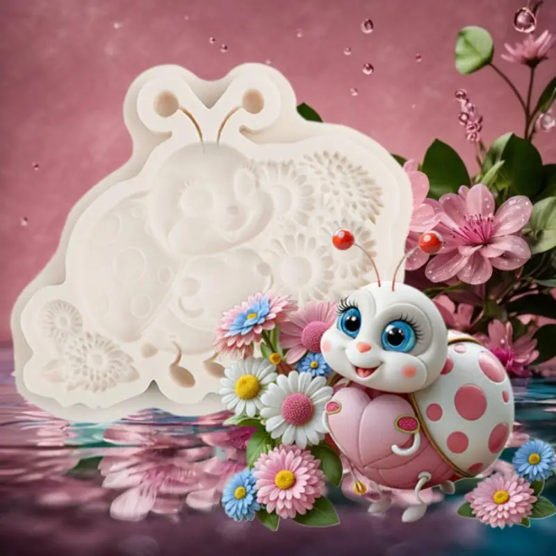 Cartoon Ladybug Flower Silicone Mold DIY Fondant Cake Decorating Tool Sugarcraft Chocolate Resin Clay Candle Mold Baking Tools
Cartoon Ladybug Flower Silicone Mold DIY Fondant Cake Decorating Tool Sugarcraft Chocolate Resin Clay Candle Mold Baking Tools