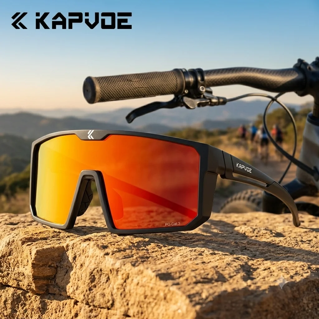 Kapvoe New Shape Photochromic Sunglasses Cycling Glasses Bicycle Glasses Sports Men's MTB Road Bike Eyewear Protection Goggles
Kapvoe New Shape Photochromic Sunglasses Cycling Glasses Bicycle Glasses Sports Men's MTB Road Bike Eyewear Protection Goggles