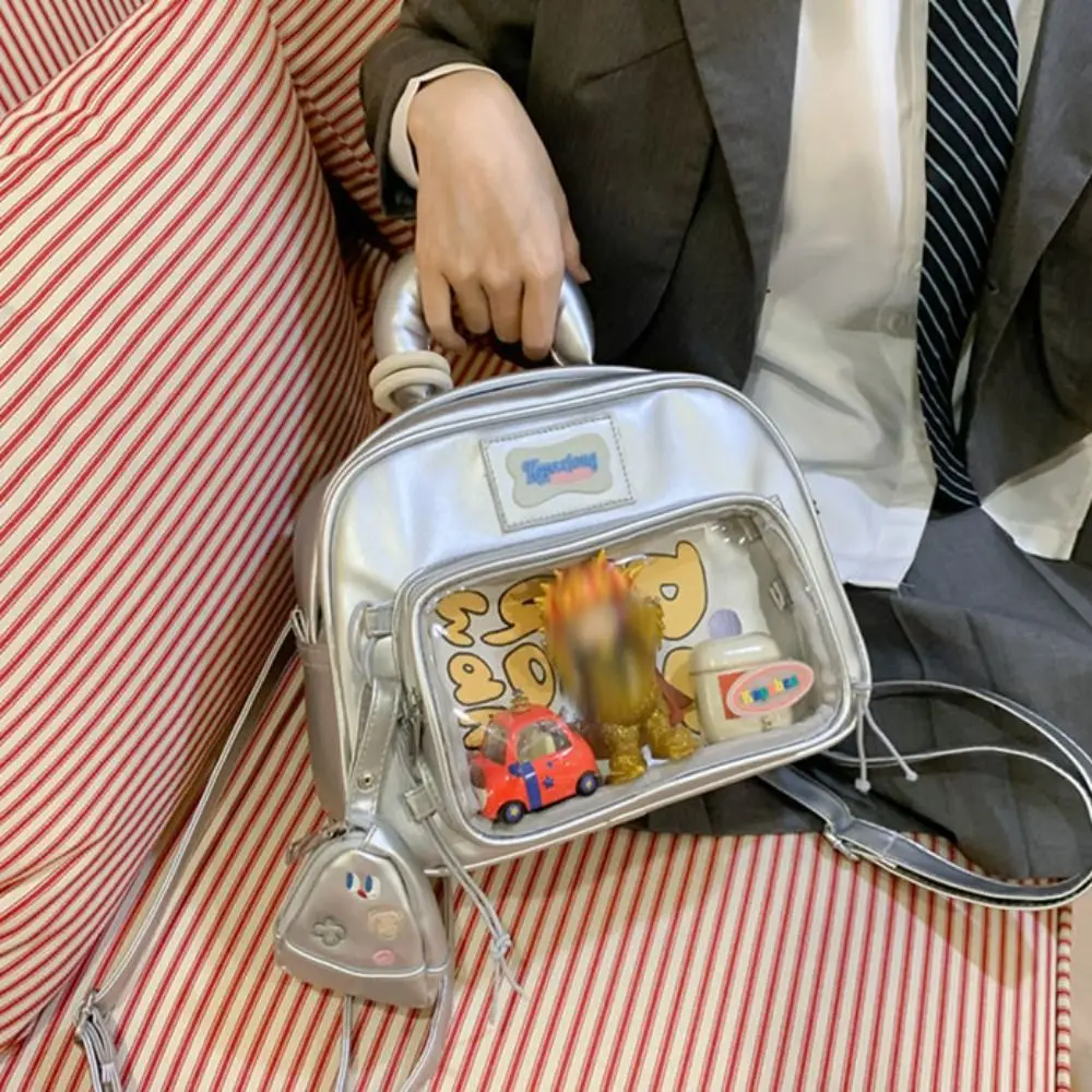 Zipper Bag Solid Color Itabag Silver Pendant Transparent Pocket Idol Merchandise Storage Wallet Fashion Backpacks Men
Zipper Bag Solid Color Itabag Silver Pendant Transparent Pocket Idol Merchandise Storage Wallet Fashion Backpacks Men