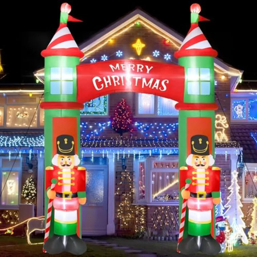 12FT Christmas Inflatables Outdoor Large Christmas Nutcracker Castle Decor with 9PCS Built-in LED Huge Red and Green Christmas
12FT Christmas Inflatables Outdoor Large Christmas Nutcracker Castle Decor with 9PCS Built-in LED Huge Red and Green Christmas